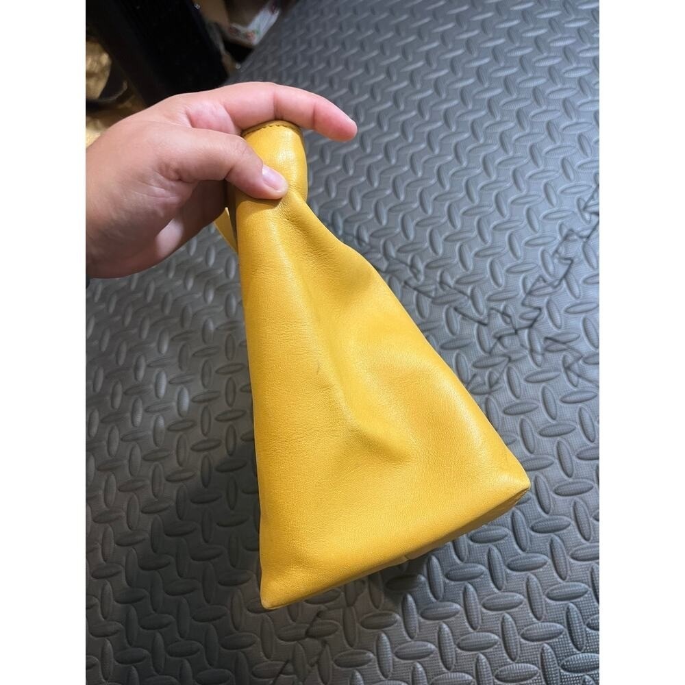 Vintage Coach SOHO Waverly Buckle Bag Leather 4133 Yellow Chamois Hand Bag - Picture 14 of 14